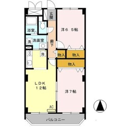 エルロード住吉7号館の物件間取画像